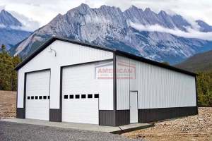 30x50x12 Steel Shop Building
