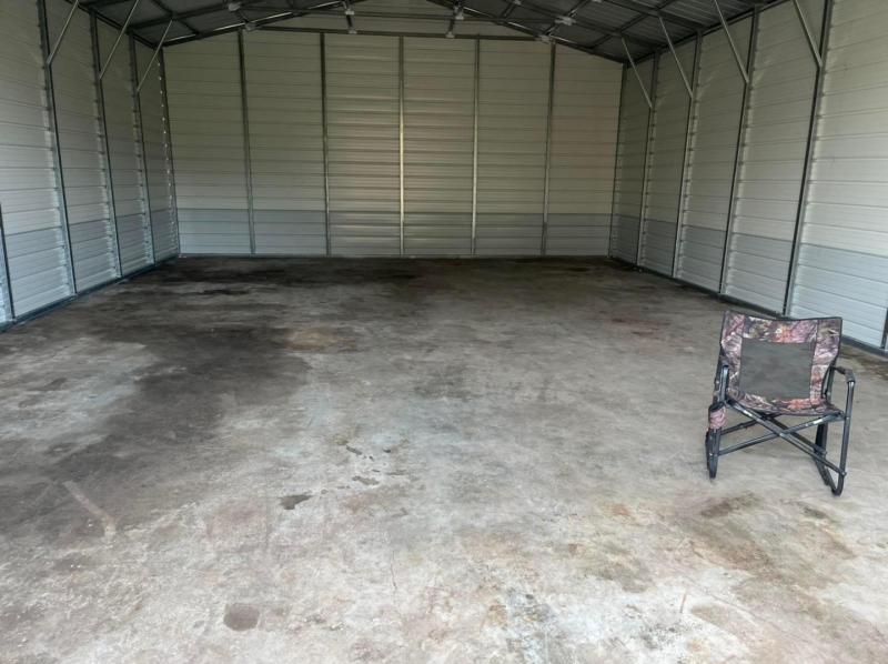 28x40x12 Steel Building with 12'x12' Roll-Up Door & Walk-In Entry