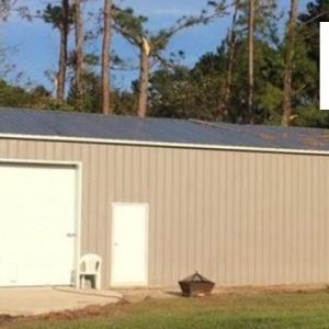 30' x 50' x 12' Vertical Roof & Sides Garage Shop Metal Building