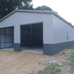 30' x 50' x 12' All-Vertical Garage Workshop Metal Building
