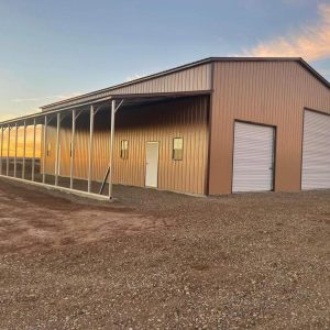 40' x 60' x 16' Commercial Metal Building with 14' x 60' x 12' Lean-To