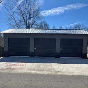 24x35x10 Metal Garage
