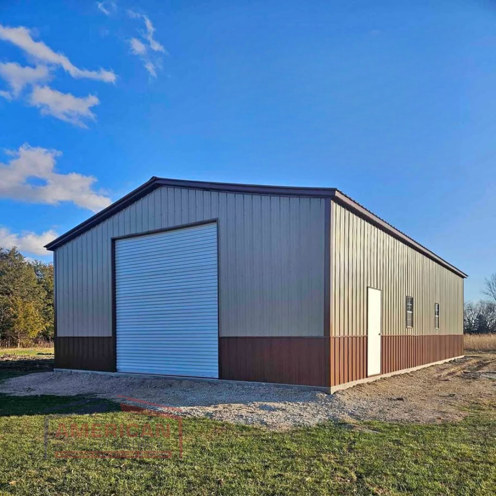 30x50x12 Steel Shop Building